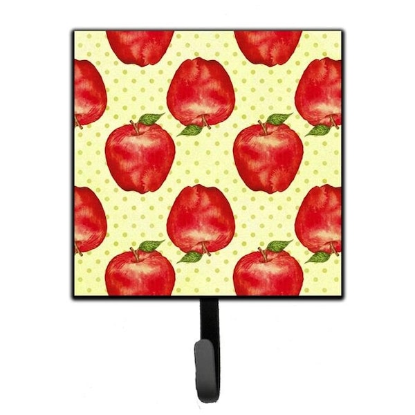 Carolines Treasures Carolines Treasures BB7516SH4 Watercolor Apples & Polkadots Leash or Key Holder; 4.25 x 1 x 7 in. BB7516SH4 - main